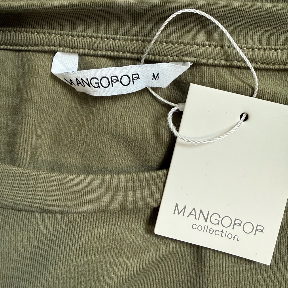 MANGOPOP Women's Crew Neck Long Sleeve Bodysuit NWT - Picture 6 of 6
